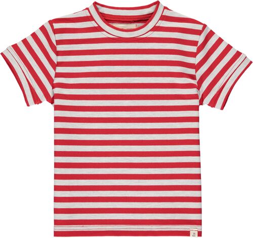 CAMBER tee Red/grey stripe