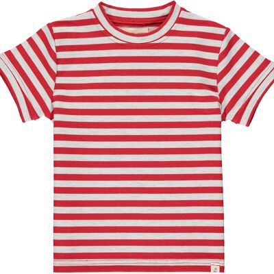 CAMBER tee Red/grey stripe teens