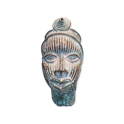 Testa di bronzo del Benin - (55.1)