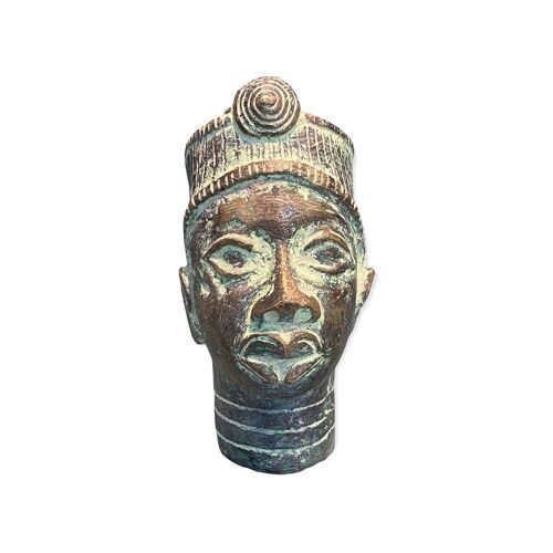 Benin Bronze Head - (55.04)
