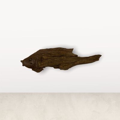 Driftwood Hand Carved Fish - (S01.2)