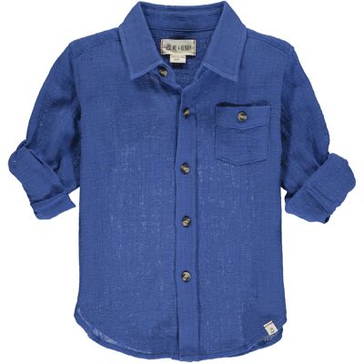 Camisa manga larga MERCHANT Azul