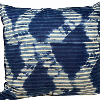 Indigo/Baule Cloth Cushions 60x60cm