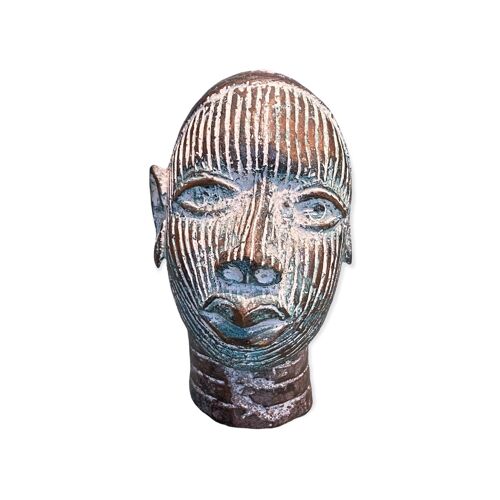 Benin Bronze Head - (55.02)