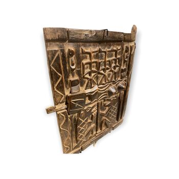 Porte de grenier Dogon - sculpture ancienne (01) 3