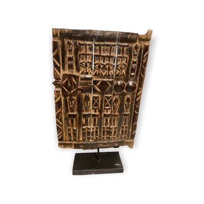 Dogon Granary door - old carving (02)