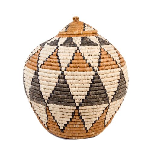 Zulu Ukhamba - traditional basket TR94