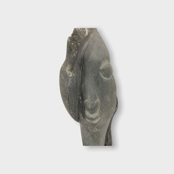 Sculpture tête de pierre par Rizimu Chiwawa Zimbabwe (3116) 2