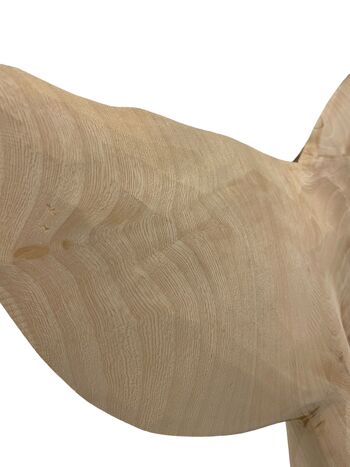 Aileron de baleine en bois sculpté à la main (38M) 3