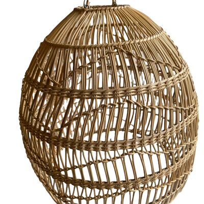 Rattan Wave pendant - natural - Small