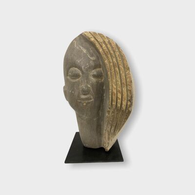 Scultura testa di pietra di Rizimu Chiwawa Zimbabwe (3003)