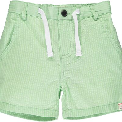 Pantalones cortos CREW Lime seersucker adolescentes