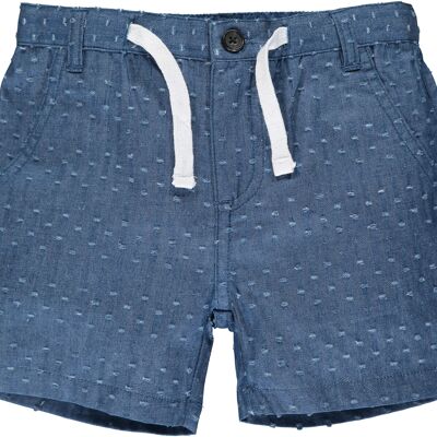 Pantalones cortos CREW chambray con textura para adolescentes