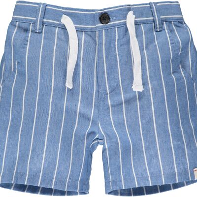 Pantalón corto CREW Rayas azules / blancas niños