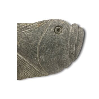 Sculpture de poisson en pierre - Zimbabwe (35,1) 5
