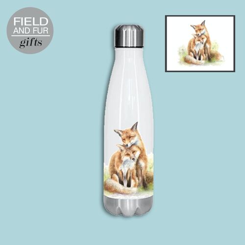 Insulated drinks bottle, Stand by Me, pair of foxes