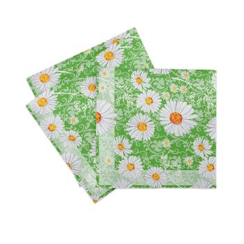 Serviette Lissy en vert de Linclass® Airlaid 40 x 40 cm, 50 pièces 3