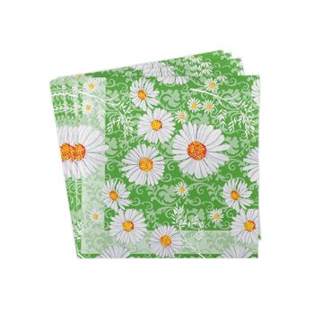 Serviette Lissy en vert de Linclass® Airlaid 40 x 40 cm, 50 pièces 4