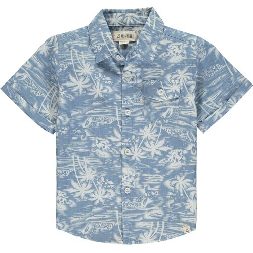 NEWPORT short sleeved shirt Chambray surfer teens