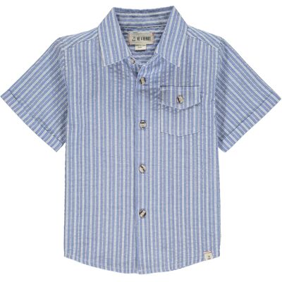 NEWPORT short sleeved shirt Blue/white stripe teens