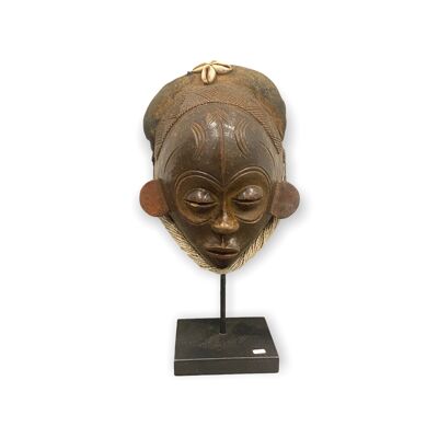 Maschera Rafia Africana in Terracotta (cwt1)