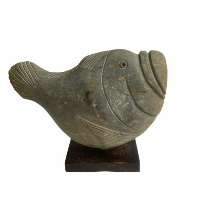Escultura de pez de piedra - Zimbabwe (02)