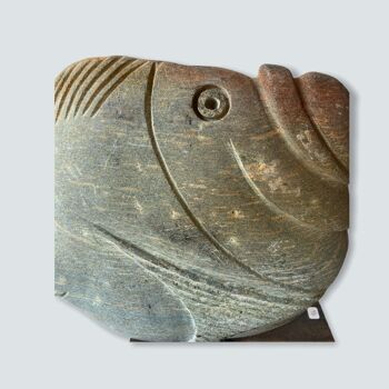 Sculpture de poisson en pierre - Zimbabwe (02) S 2