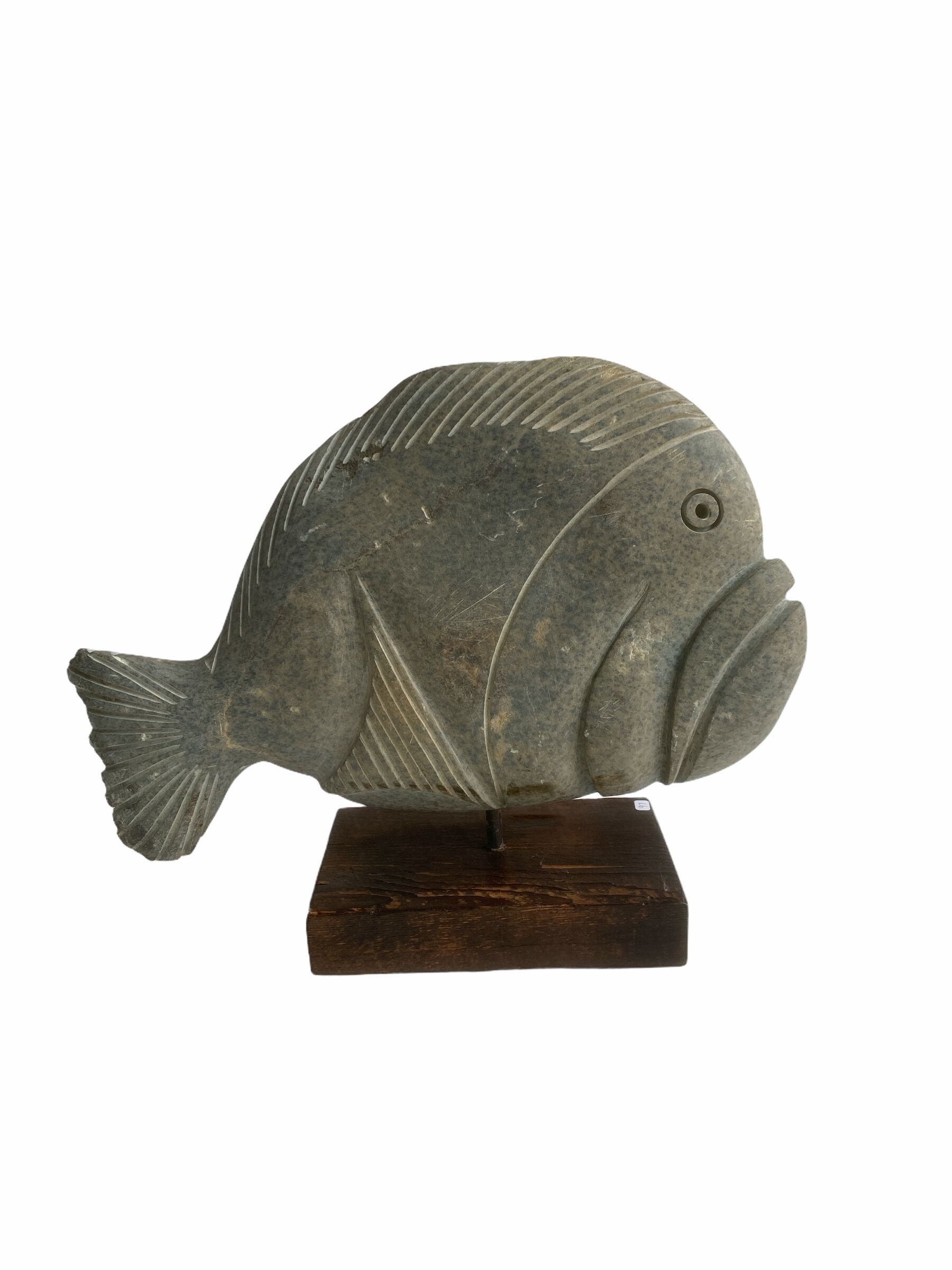 Steinfischskulptur - Simbabwe (03)