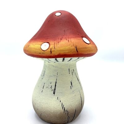 Decorative mushroom red 12x12xH17.5cm