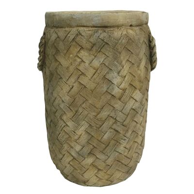 Vaso in finto cemento Basketryx17cm H24cm