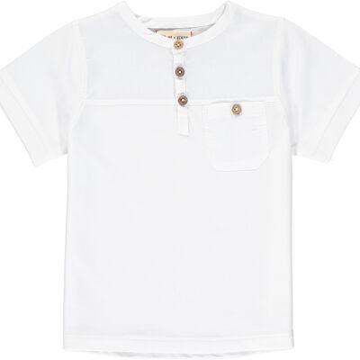 BOARDWALK pique Henley White teens