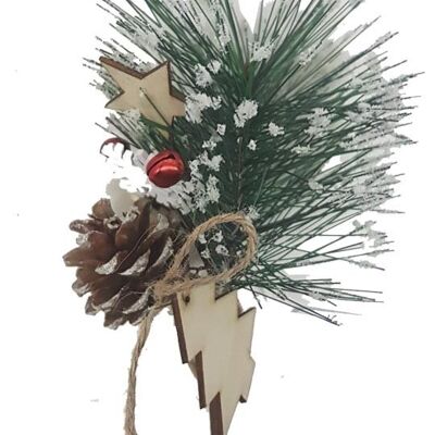 Pic Branche de Sapin avec décoration de Noël