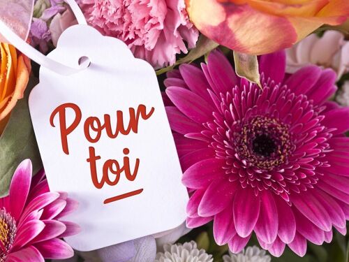 Carte message avec enveloppe " POUR TOI"