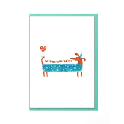 Tarjeta plegable, HappyHappyHappyDay