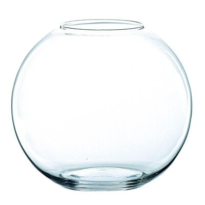Clear glass globe x 18cm