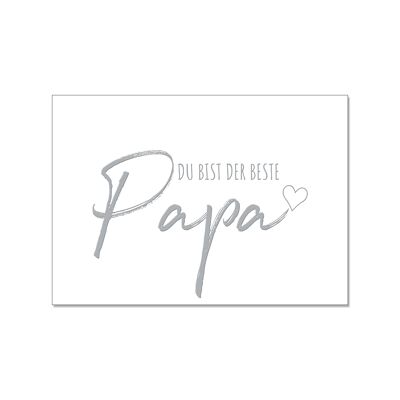 Postkarte quer, DU BIST DER BESTE Papa