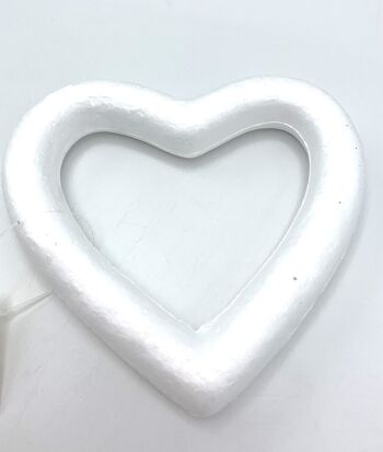Coeur ouvert en polystyrènex13 cm