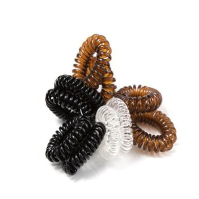 10 Hair bands - Telephone Cable - 3 colors
