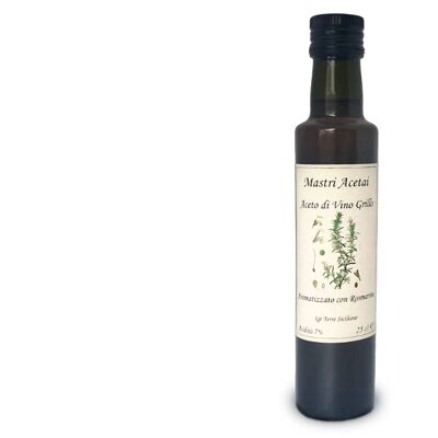 Aceto di Vino aromatizzato al Rosmarino Siciliano - Gustosi Sentieri
