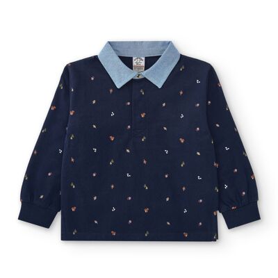 Boy long sleeve polo shirt COLUSITO