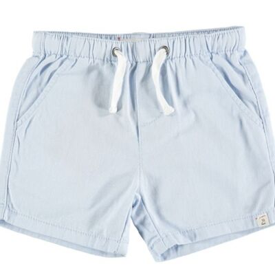 SHORT HUGO TWILL BLEU PÂLE