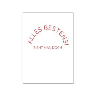 Carte postale en l'air, TOUT MEILLEUR ! tu peux voir