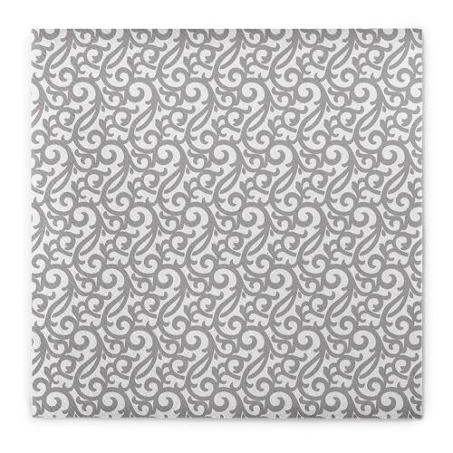 Serviette Rico in Grau-Silber aus Linclass® Airlaid 40 x 40 cm, 50 Stück