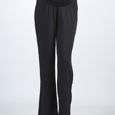 Wide Crepe Maternity Trousers