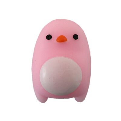 Mini squishy - pinguino rosa (240129)