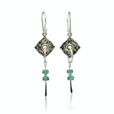 Moment of Monet Aqua Apatite Drop Earrings