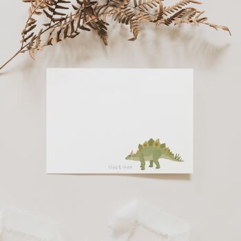 Carte Postale Dino - Anniversaire Dinosaure Stegosaurus 3