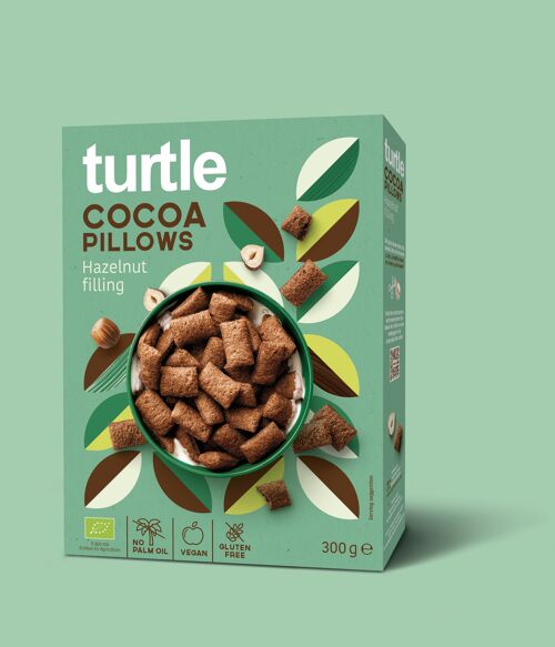 Cocoa pillows with hazelnut Bio & Gluten free