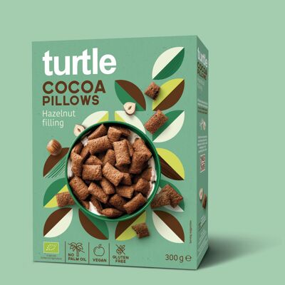 Cocoa pillows with hazelnut Bio & Gluten free