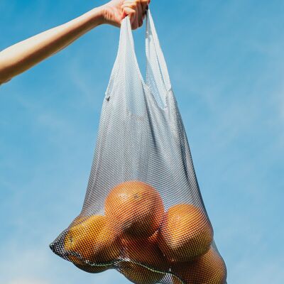 Bolsa Malla Gris Antracita